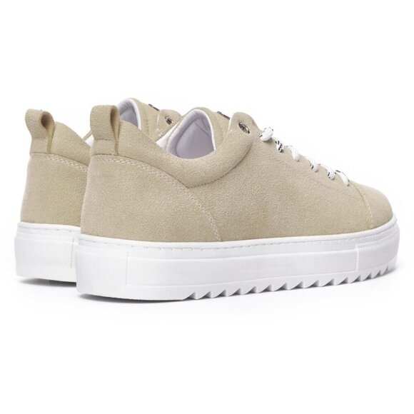 NEW MARTIN VALEN Low Top Suede Sneakers Size 13 Comfort Beige Round-Toe Casual - Picture 3 of 9